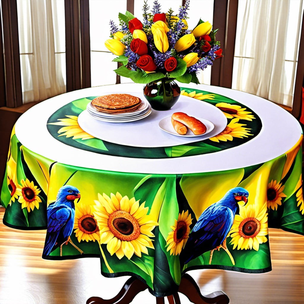 themed tablecloth