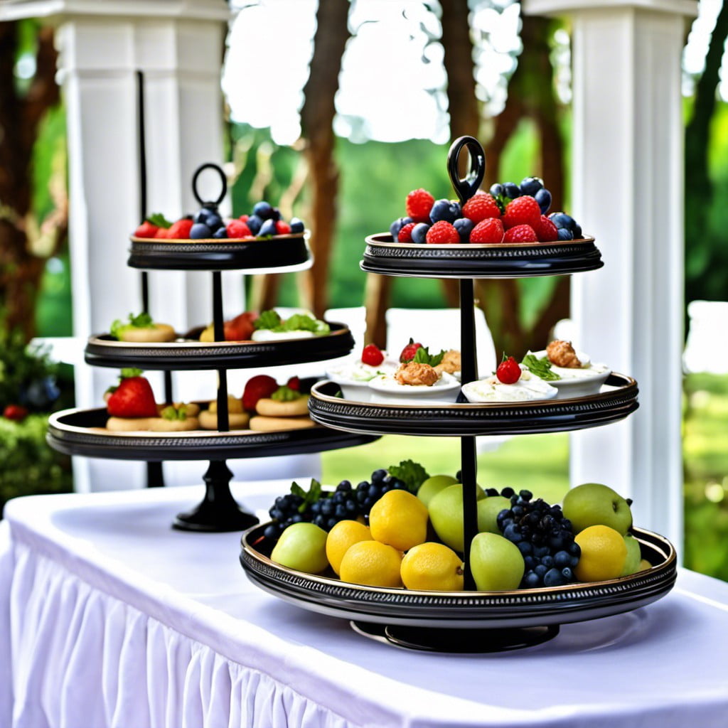 tiered serving trays