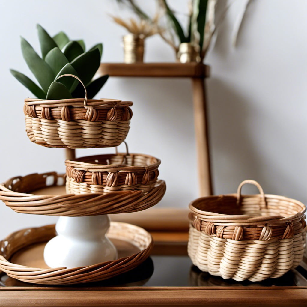 tiny woven baskets