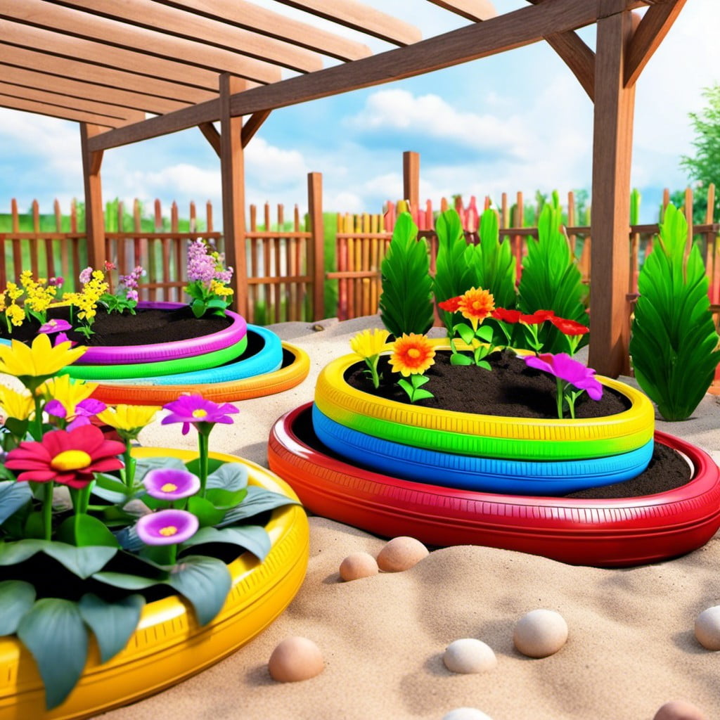 tire sandbox garden