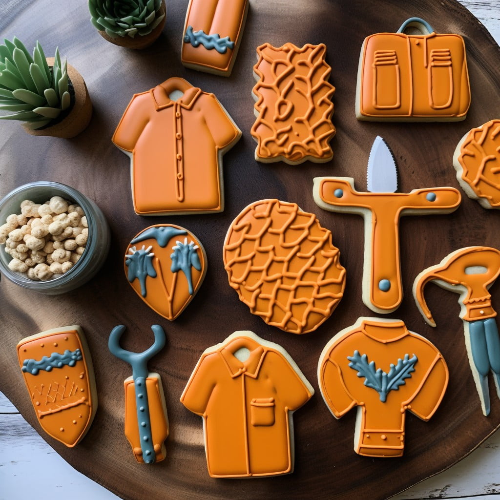 tool shaped cookies as food decorations