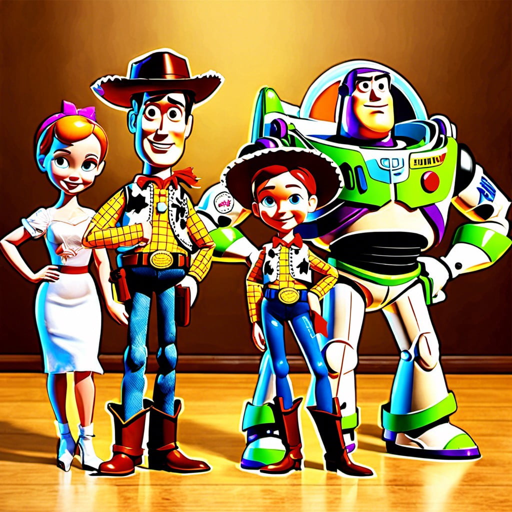 toy story character standees