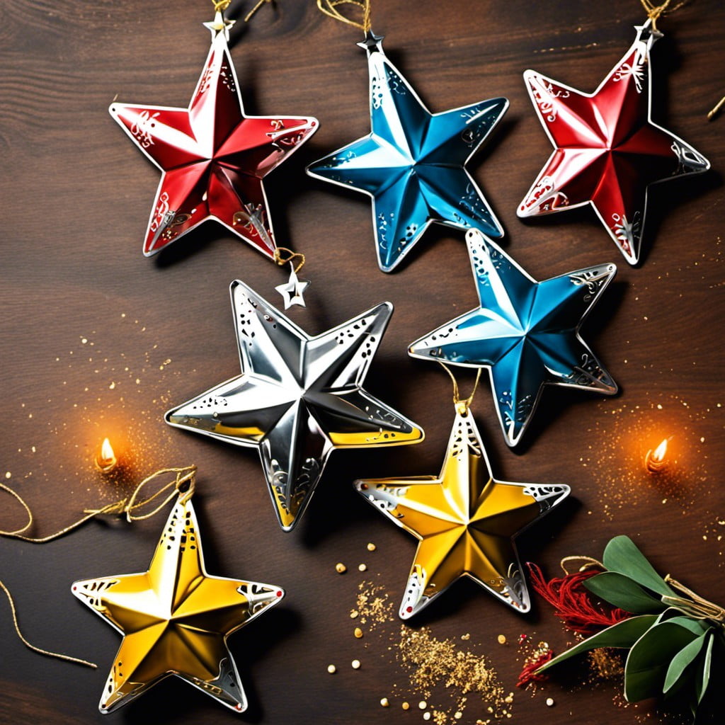 traditional mexican cut out tin stars