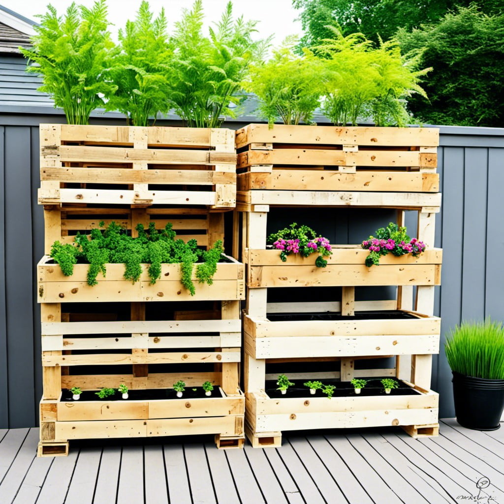 turning wooden pallets into planters