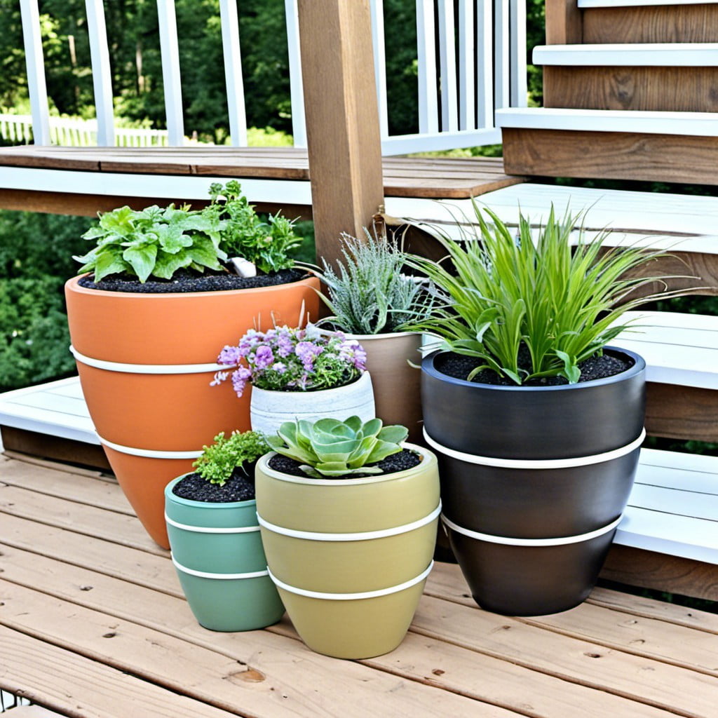 upcycled planters