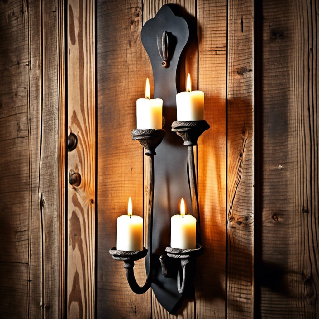 use candle sconces for lighting