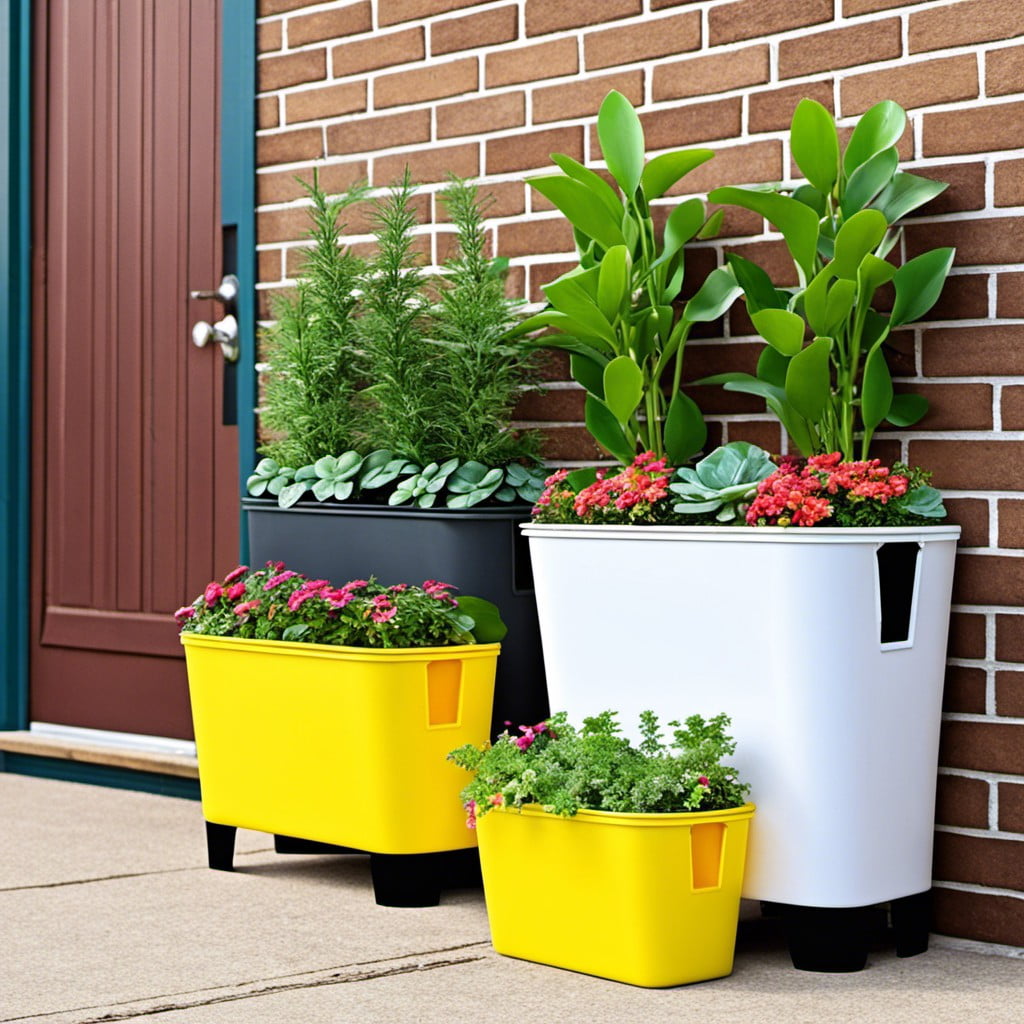 using large plastic storage bins