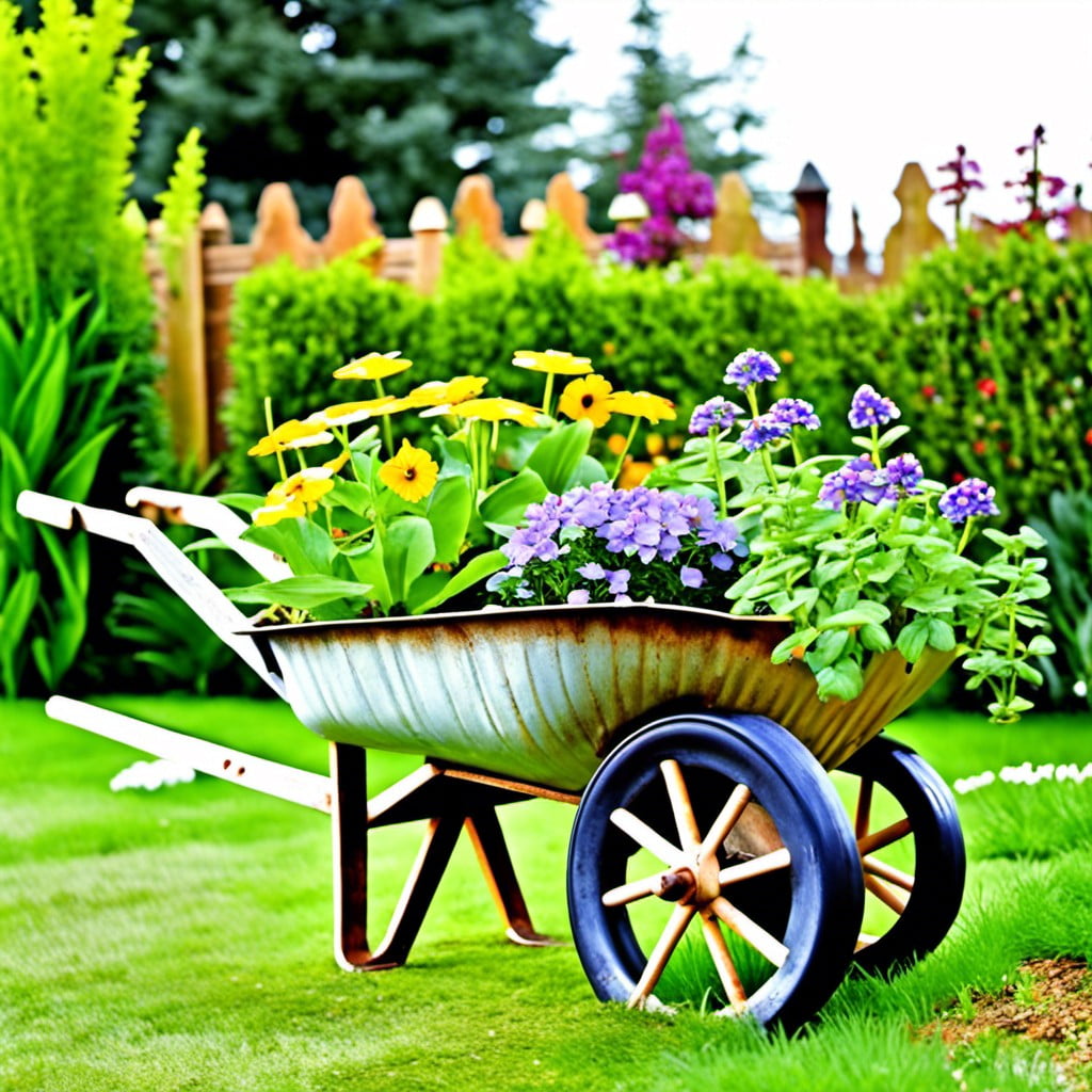 utilizing wheelbarrows