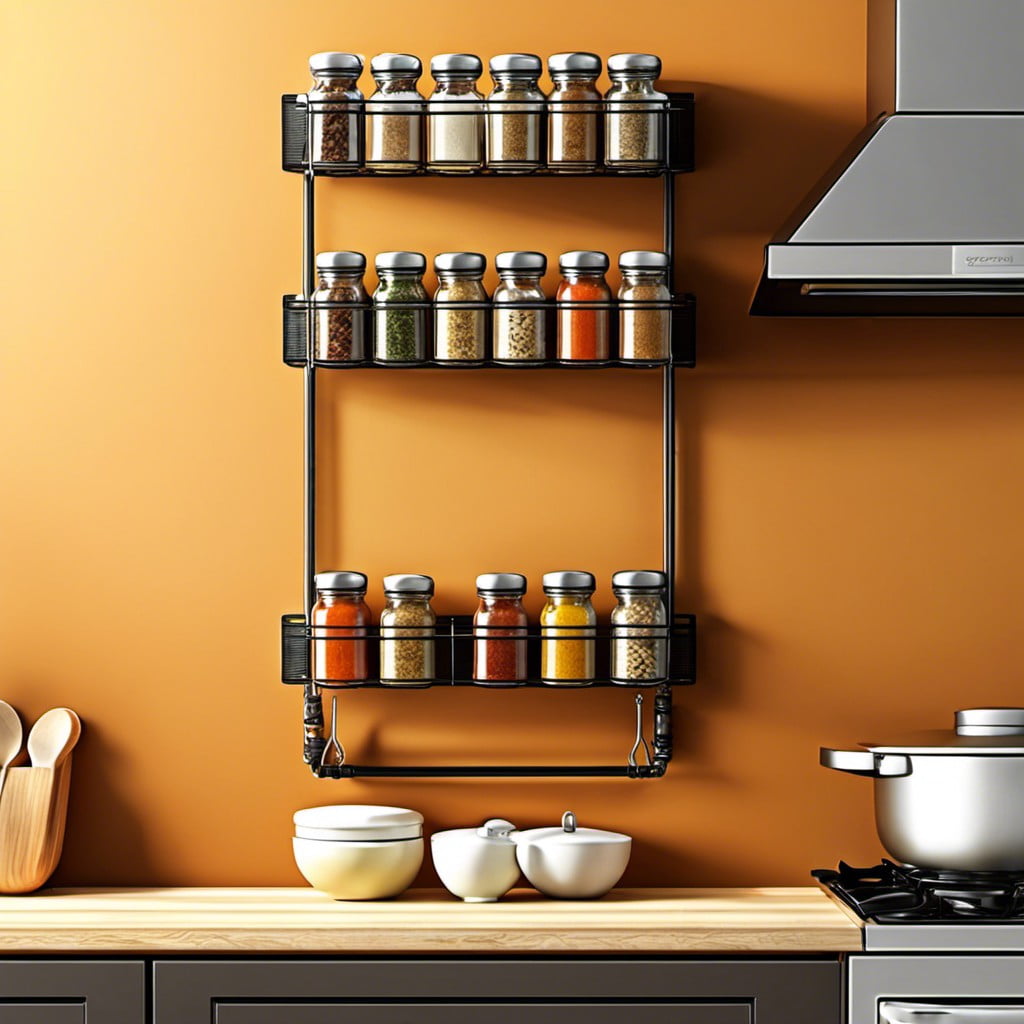 vertical wire spice rack