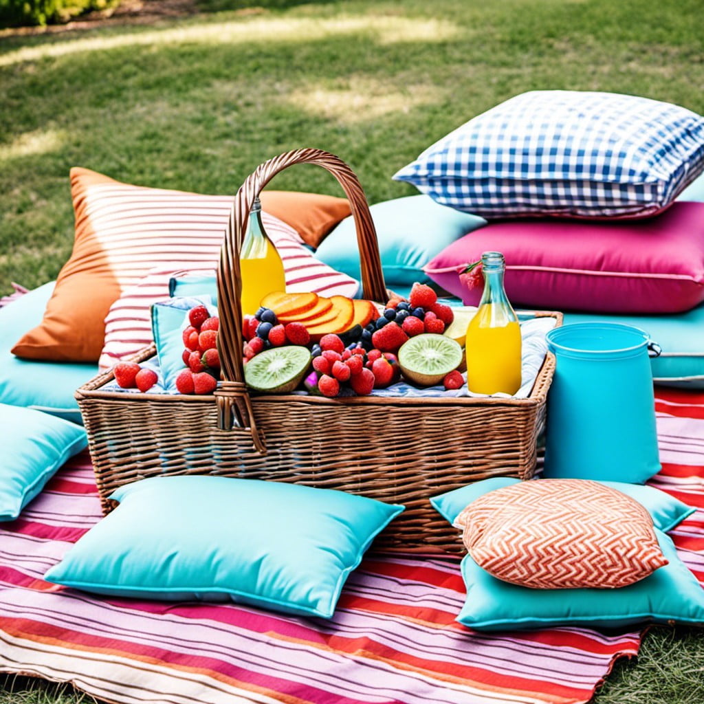vibrant outdoor pillows