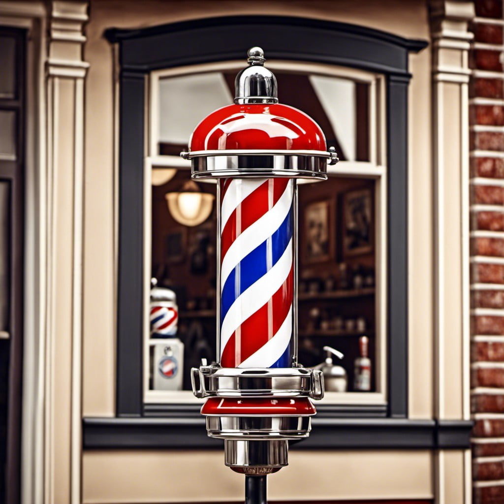 vintage barber pole signs