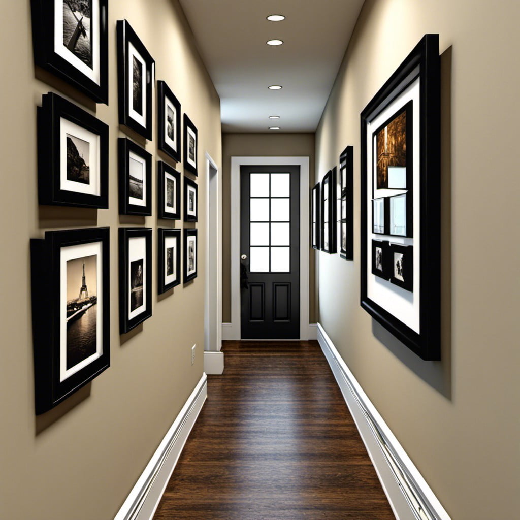 wall mounted photo gallery