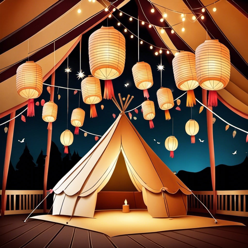 whimsical paper lanterns