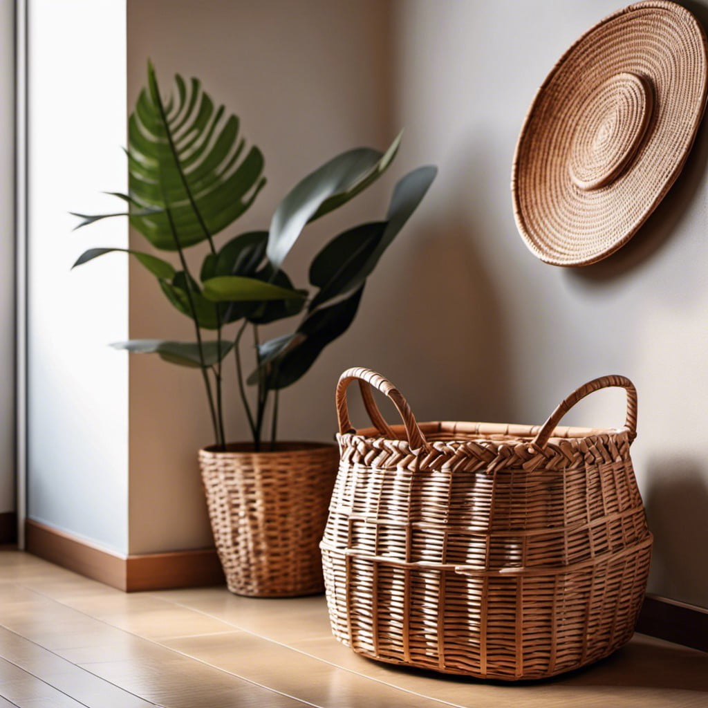 wicker basket storage