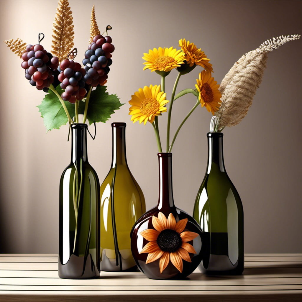 wine bottle vases