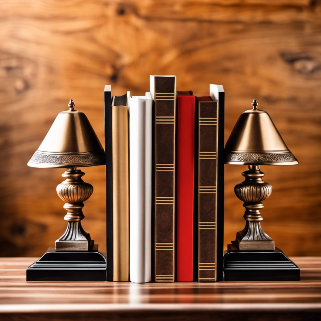 wooden bookends