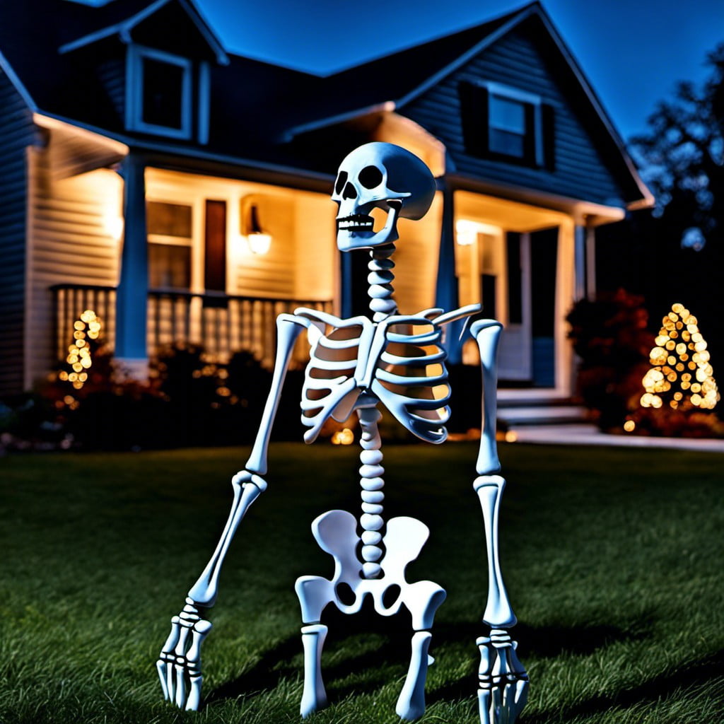 yard skeleton surprise
