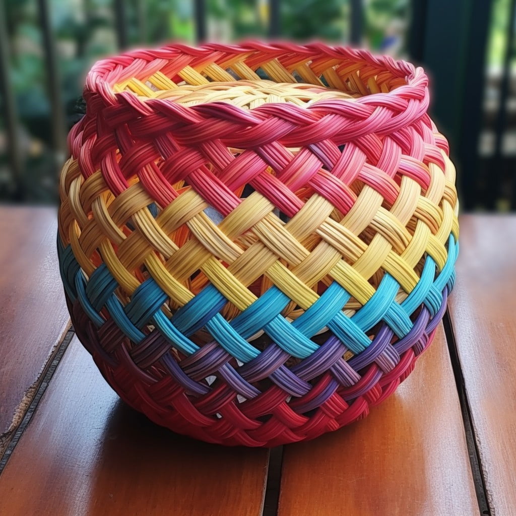 yarn woven basket