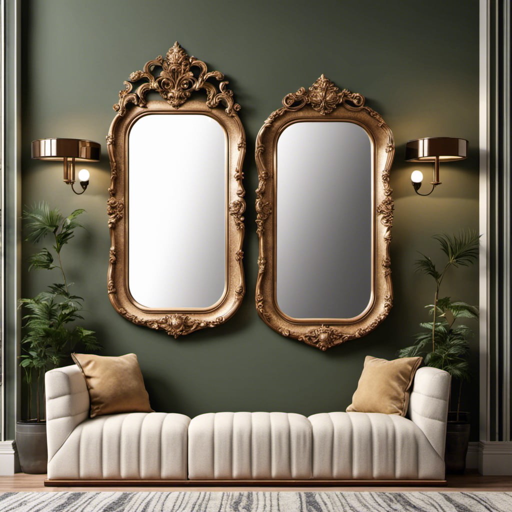 add a trio of mirrors