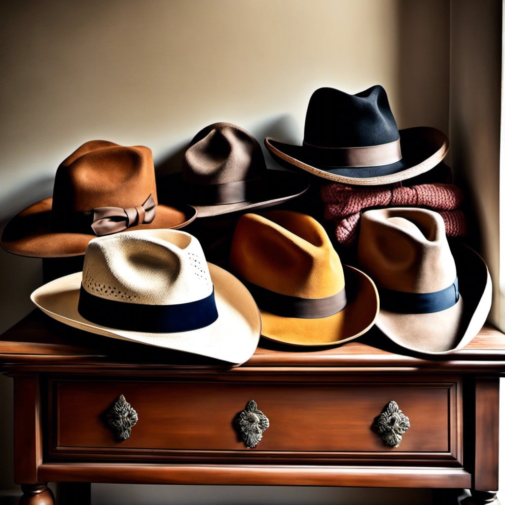 add chic fashion accessories like vintage hats or scarves