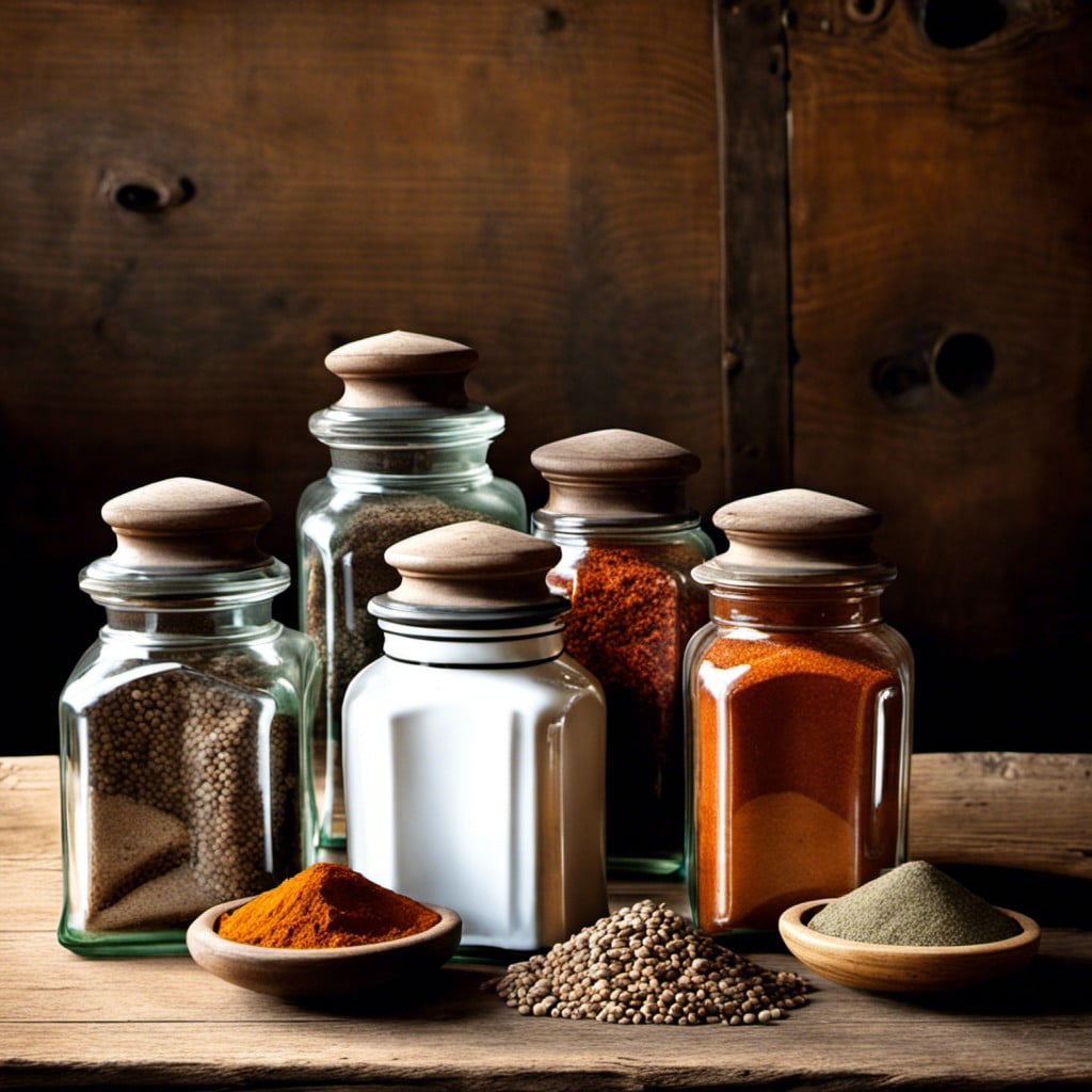 antique farmhouse spice jars a touch of elegance