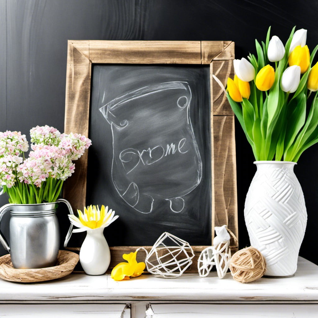 april chalkboard ideas for home decor