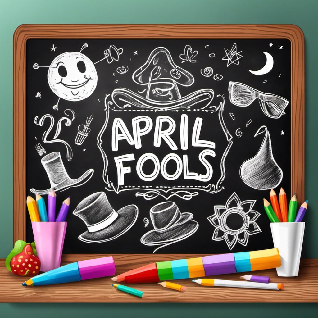 april fools day chalkboard messages