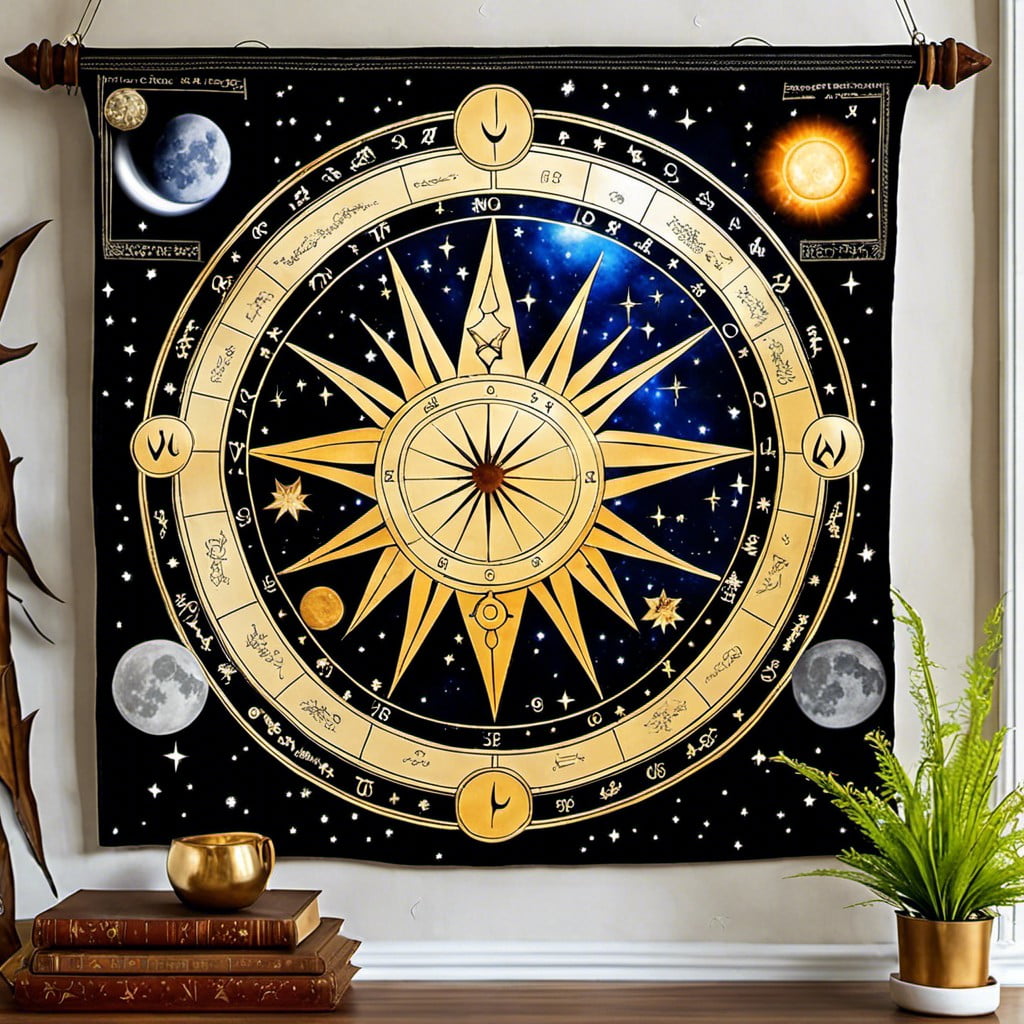 astrology chart wall hanging