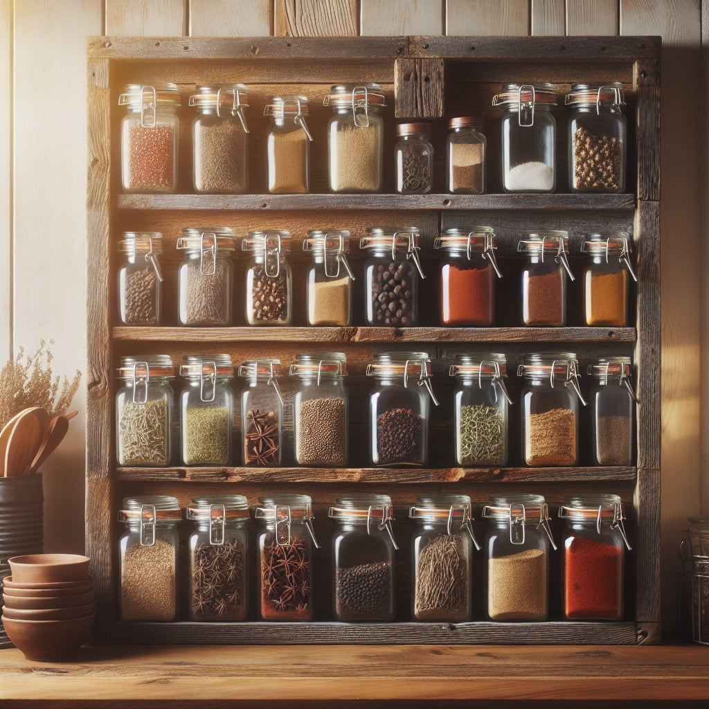 barn wood spice rack