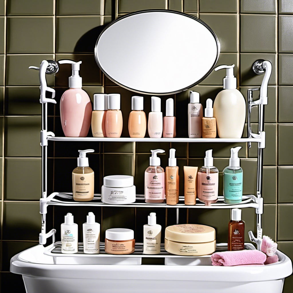 bathroom bakers rack a solution for beauty products