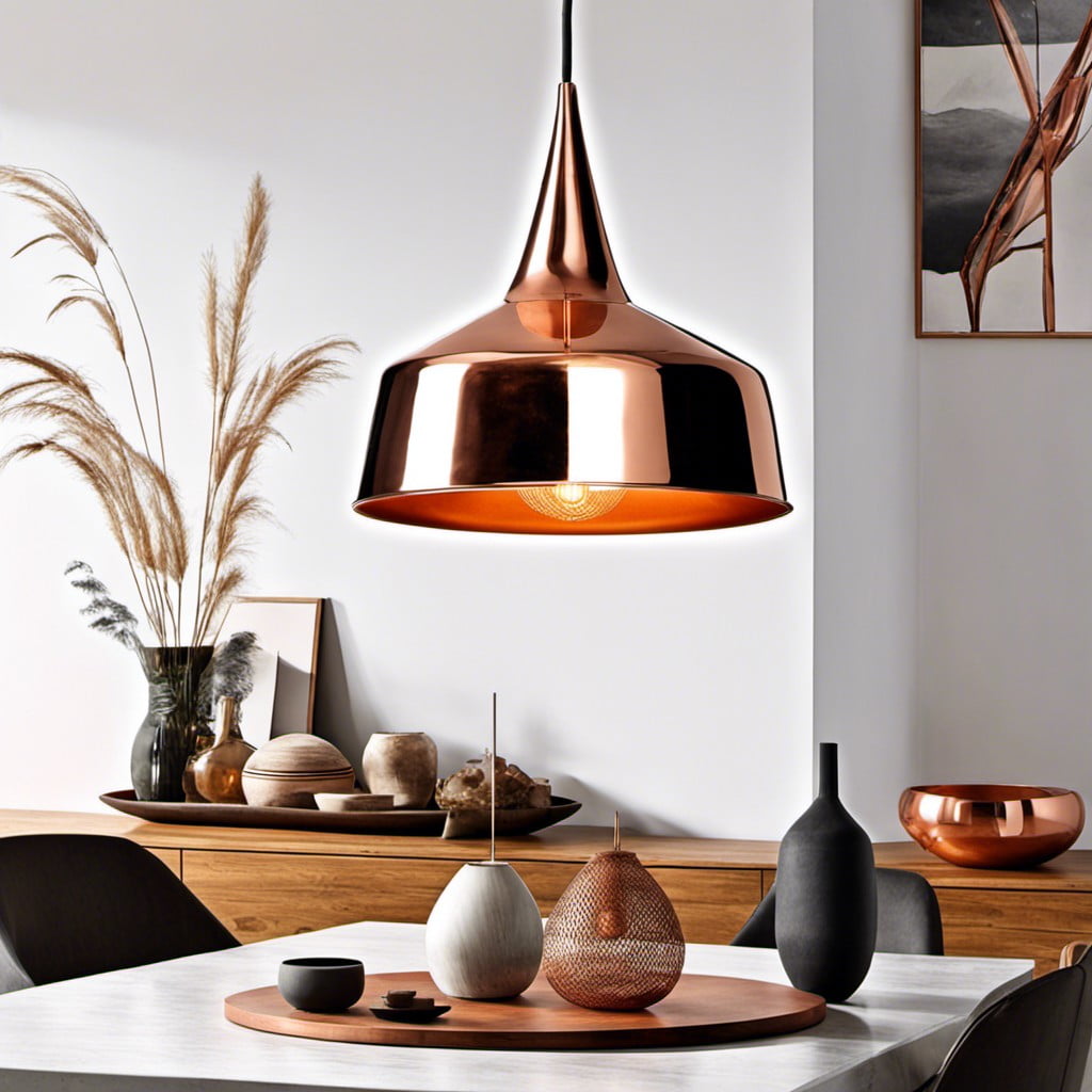 cadence copper pendant light