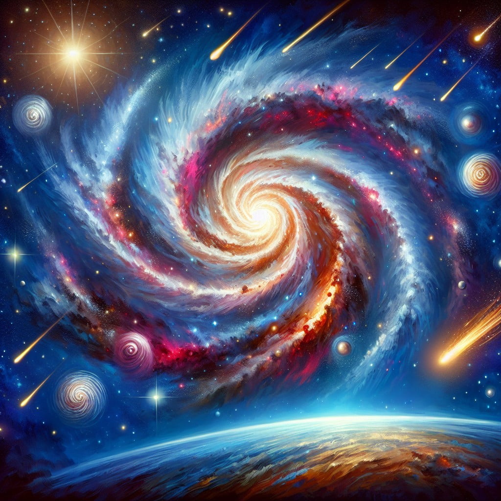 celestial art the mysteries of the galaxy on canvas