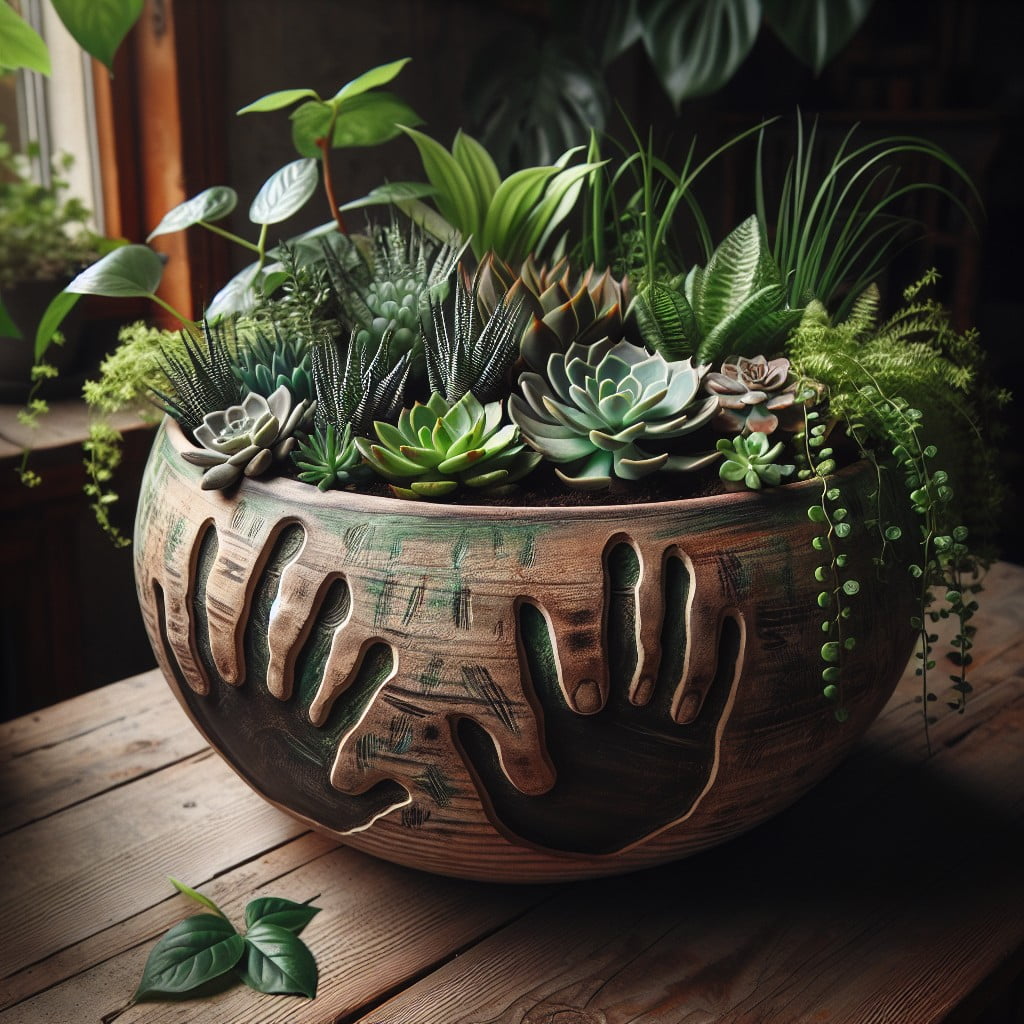 ceramic bowl planter