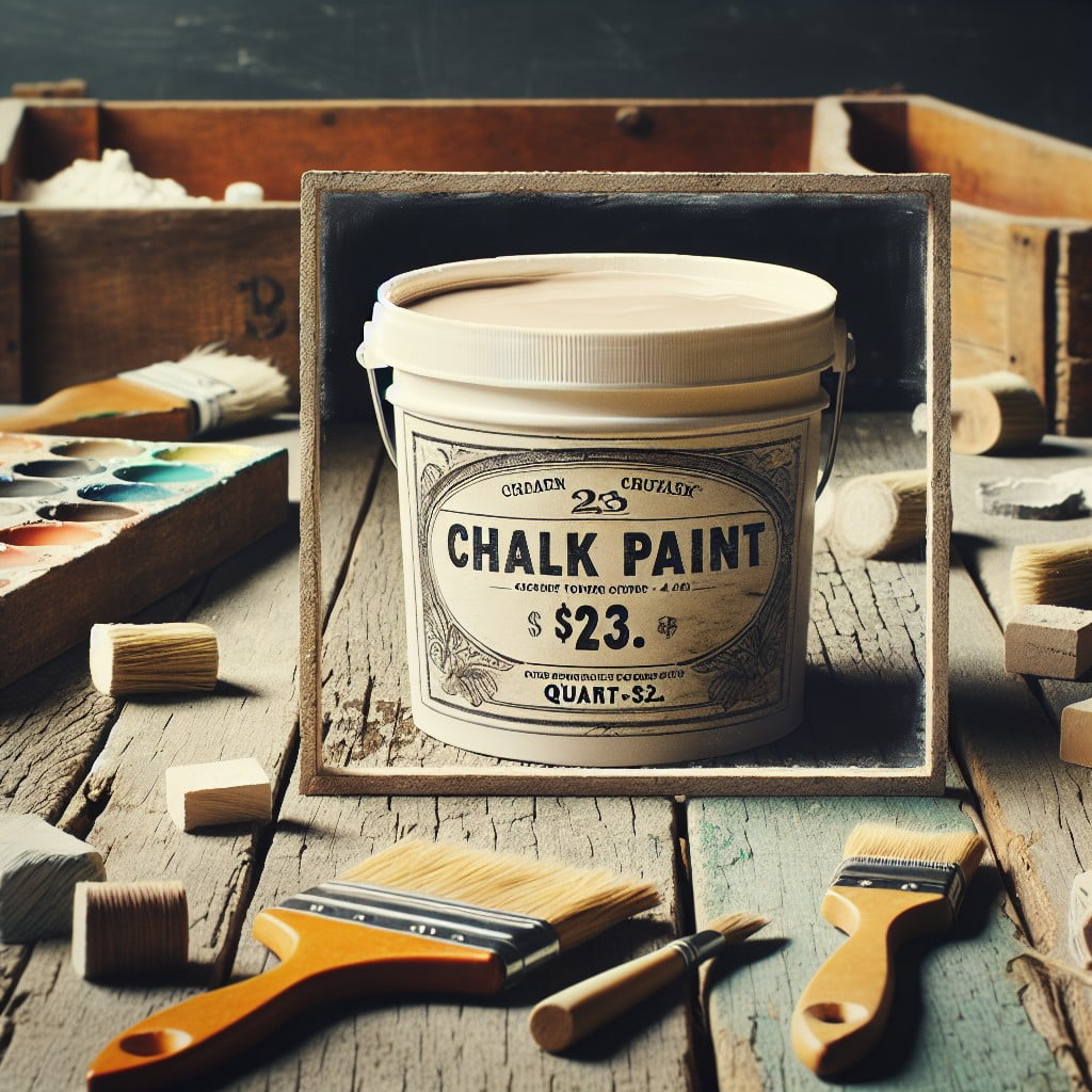 chalk paint costs 23 on average per quart but can reach 40 or more