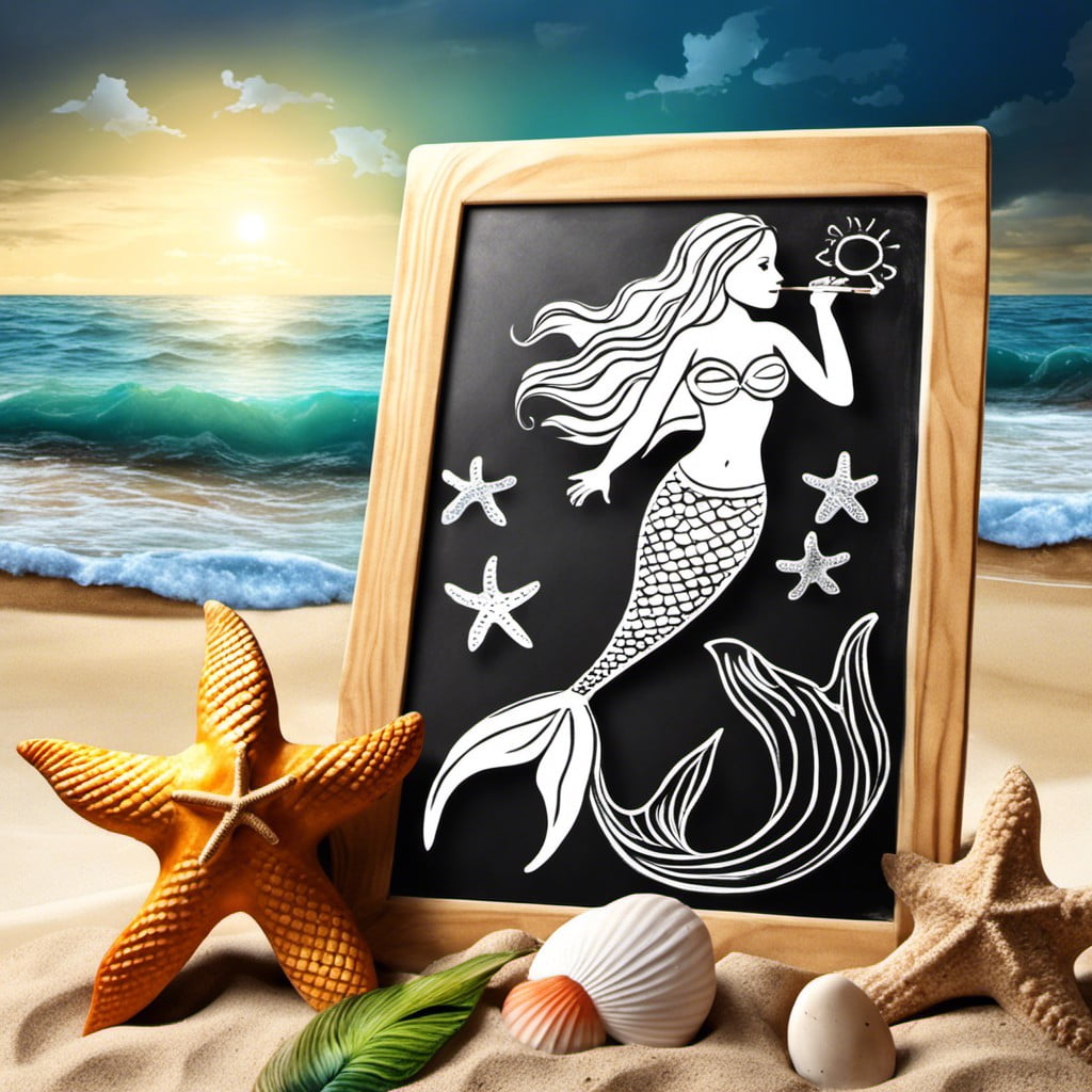 chalkboard mermaid