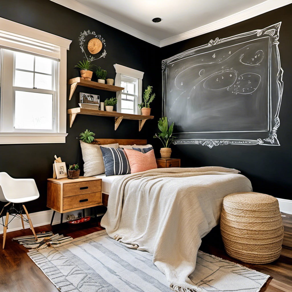 chalkboard paint wall