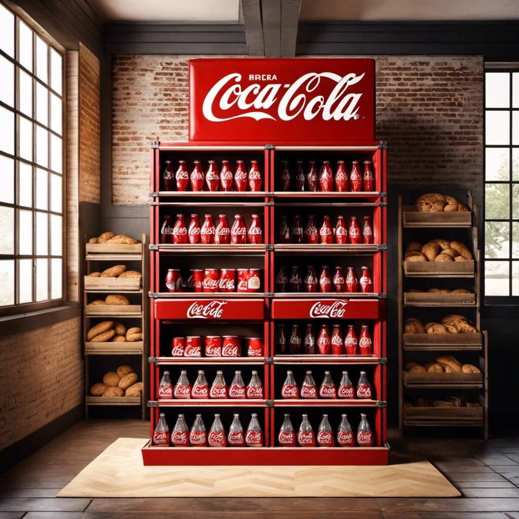 coca cola crate shelving units decor