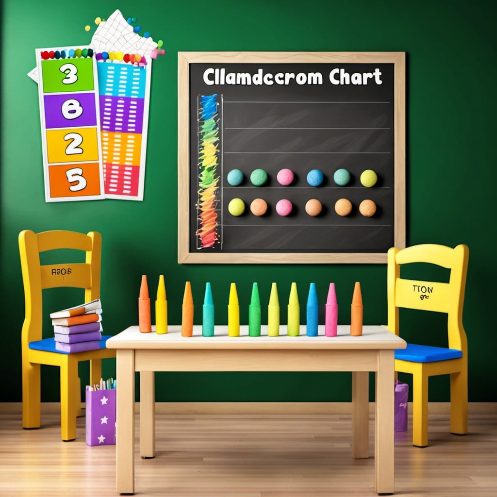 colorful chalk reward chart
