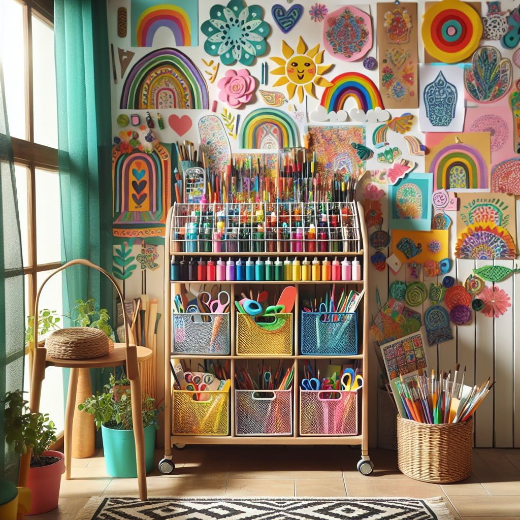 coloring and crafts corner for kids