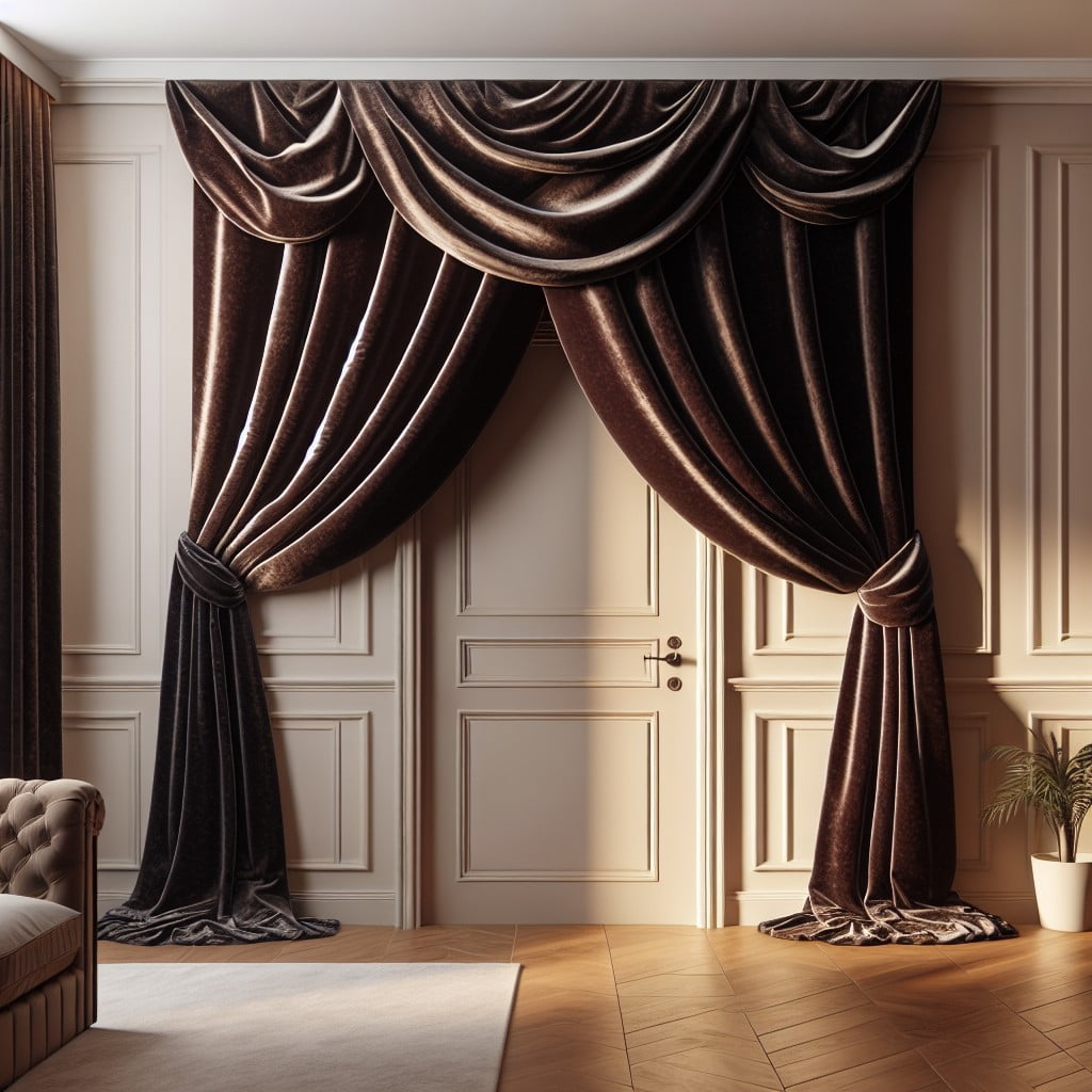 cover it with a velvety luxurious drape