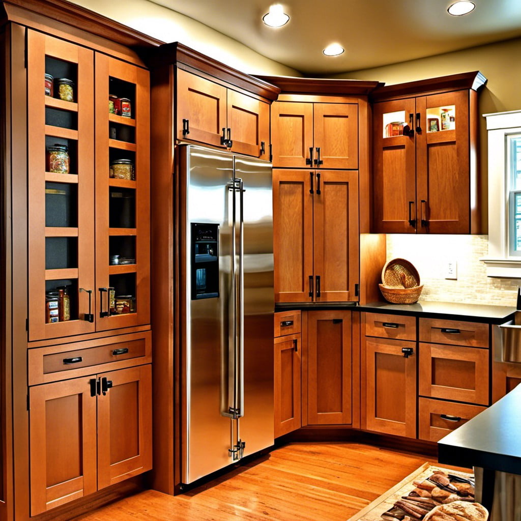 craftsman style swinging pantry doors