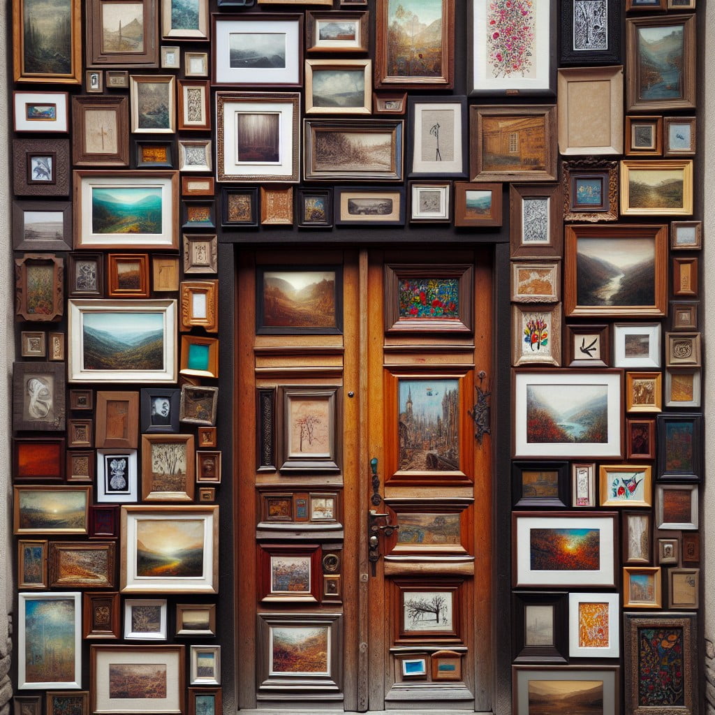 create a picture gallery on the door