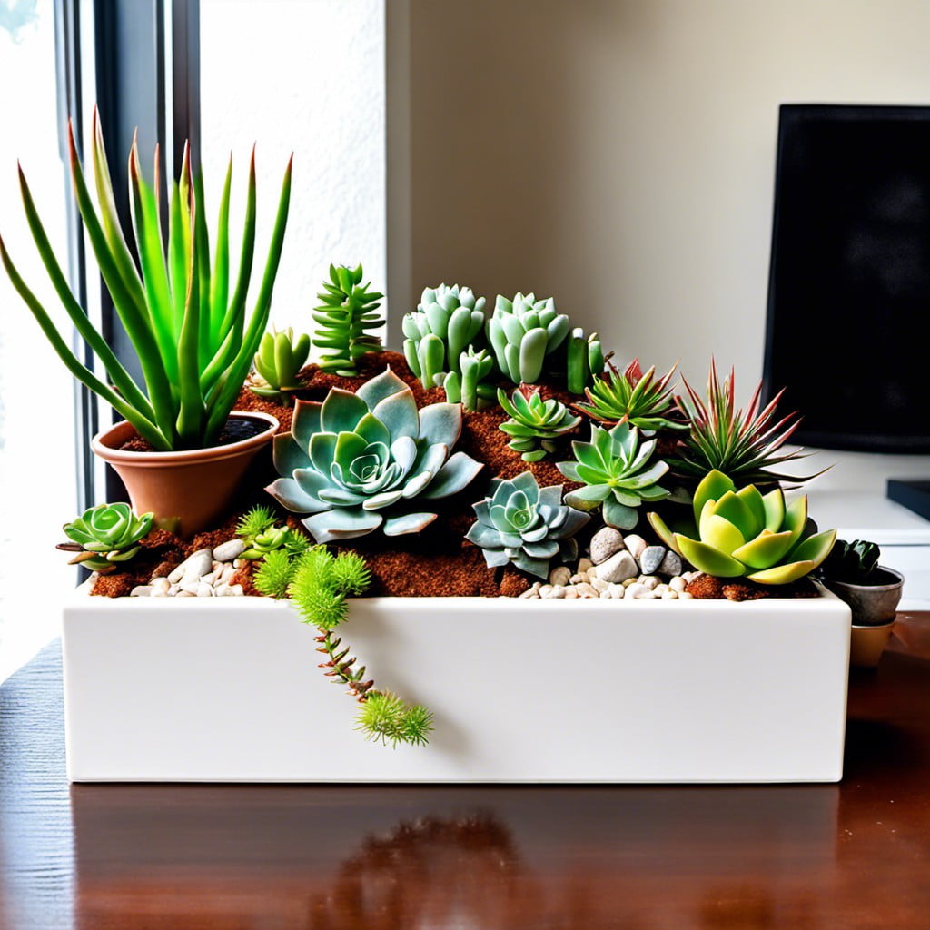 create an indoor succulent garden