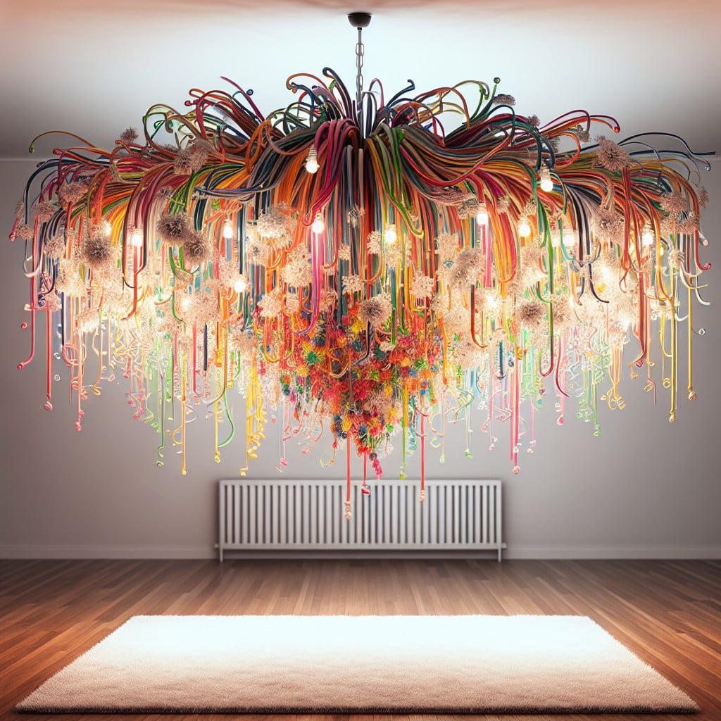 create streamer chandeliers