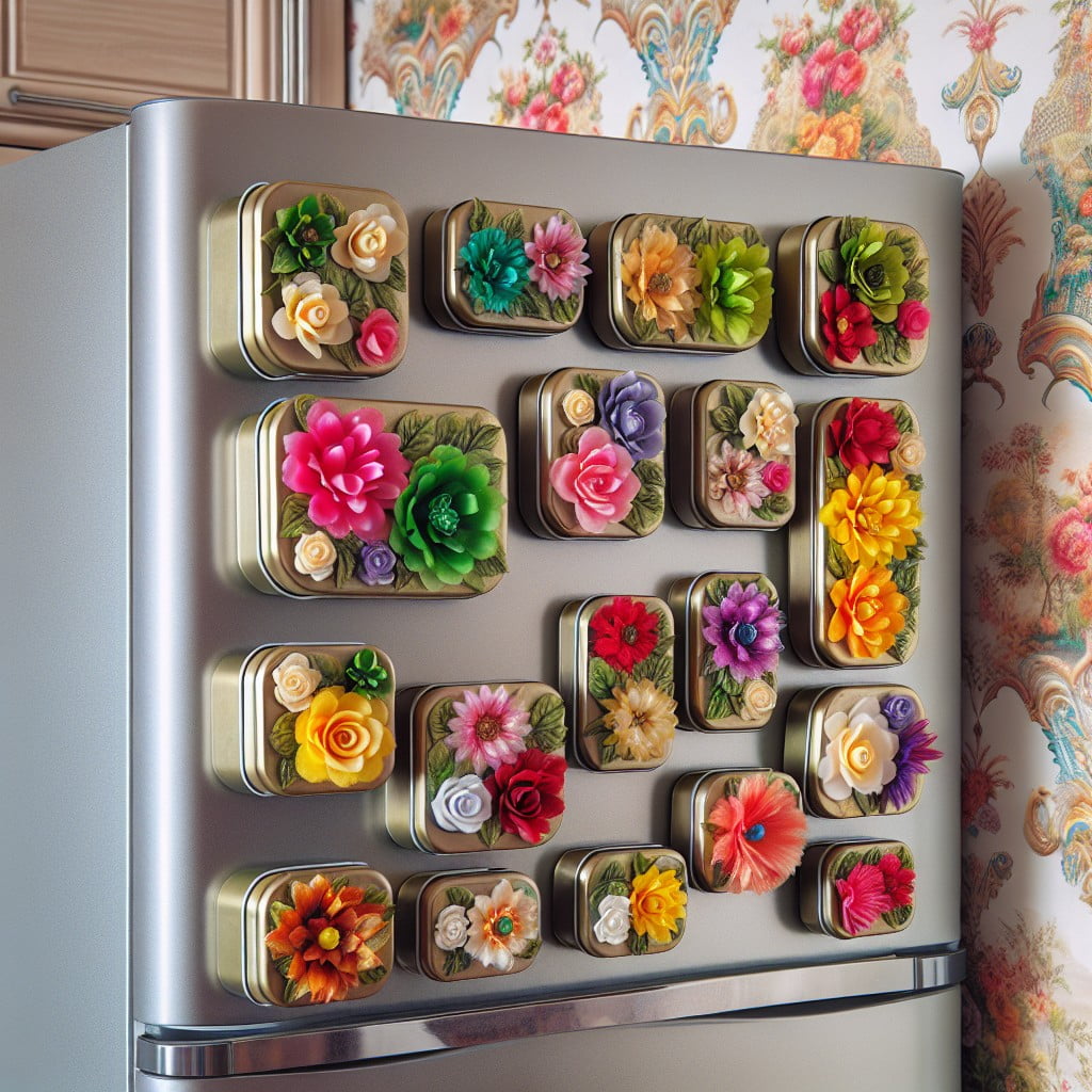 creating bespoke fridge art using dollar tree magnetic tins