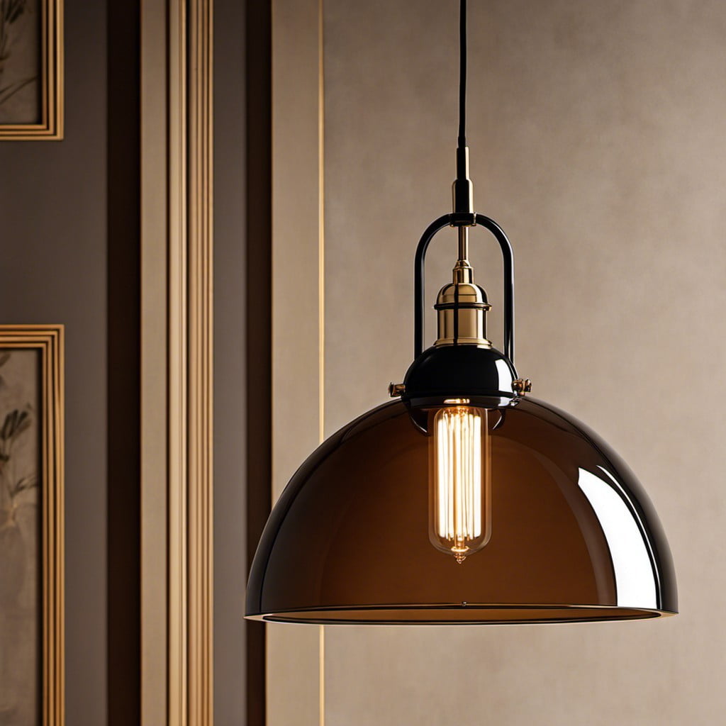 deco dome pendant light