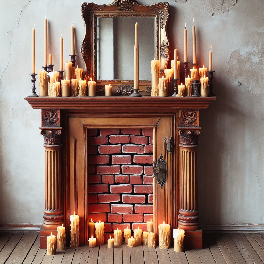 decorate it as a faux fireplace