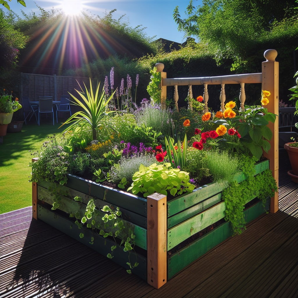 diy bed frame garden planter