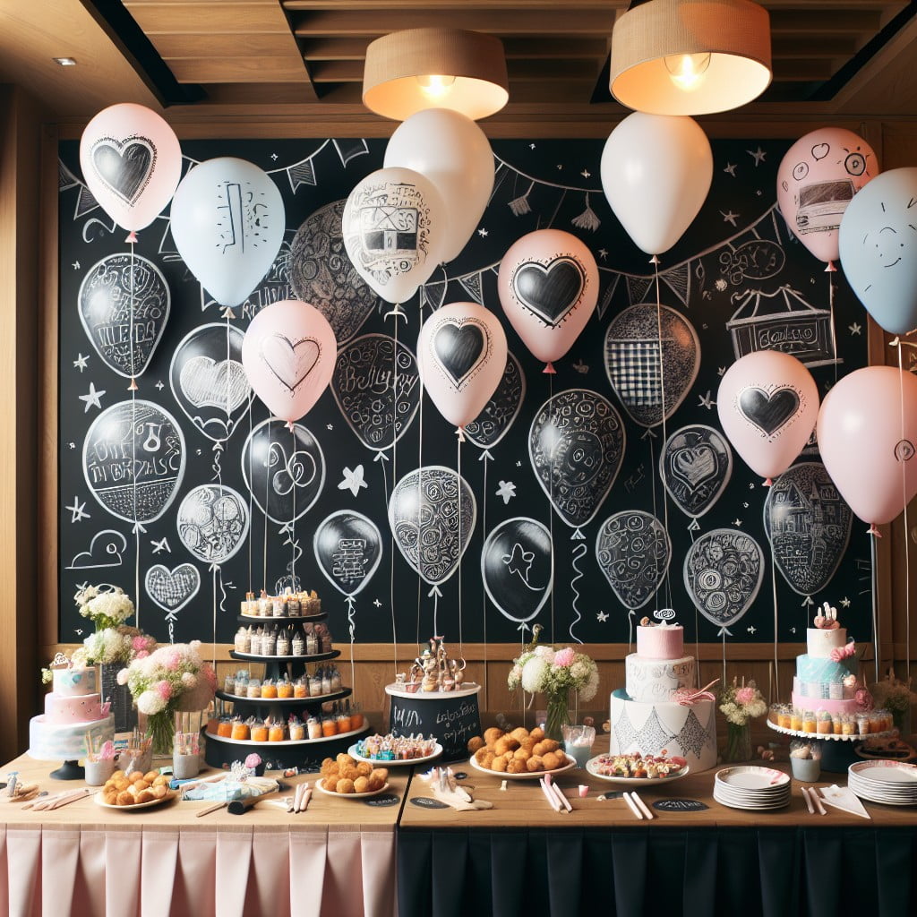 diy chalkboard balloons