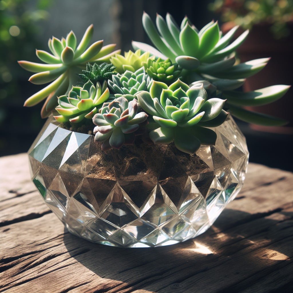 diy crystal planter